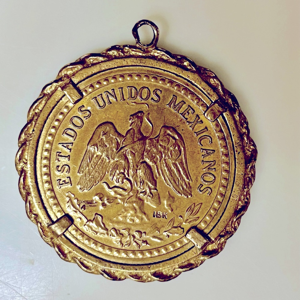 18K Gold 50 Pesos 1 OZ PURE. 1821 - 1947. Estados Unidos Mexicanos.